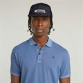 Dunda overdyed slim polo s\s dutch blue gd