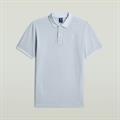 Dunda overdyed slim polo s\s lt wave gd