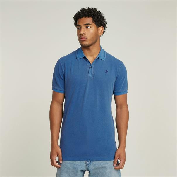 Dunda overdyed slim polo s\s pilot gd