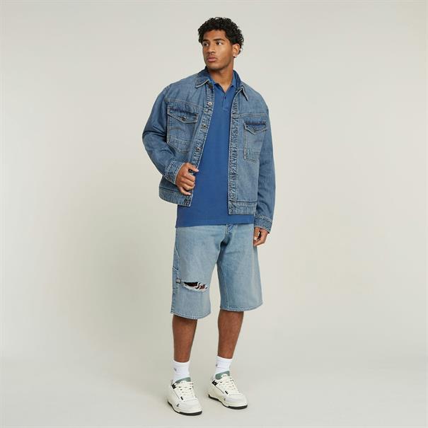 Dunda overdyed slim polo s\s pilot gd