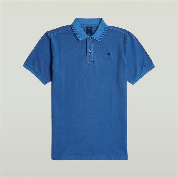 Dunda overdyed slim polo s\s pilot gd
