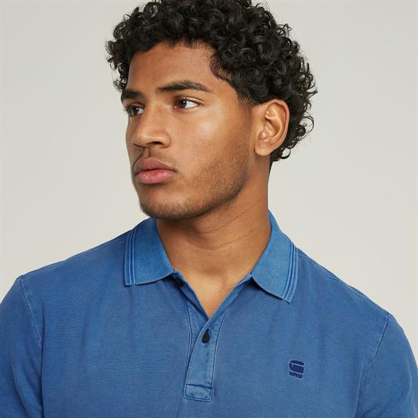 Dunda overdyed slim polo s\s pilot gd