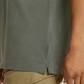 Dunda overdyed slim polo s\s shadow olive gd