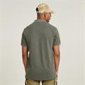 Dunda overdyed slim polo s\s shadow olive gd