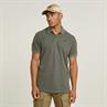 Dunda overdyed slim polo s\s shadow olive gd