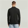 Dunda slim polo l\s dk black