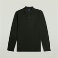 Dunda slim polo l\s dk black