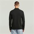 Dunda slim polo l\s dk black