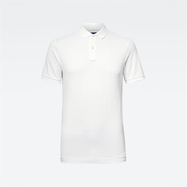 Dunda slim polo s\s white