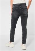 Dunkle Loose Fit Jeans black knit washed