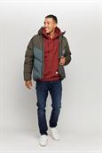 Duns Puffer Jacket black-black olive