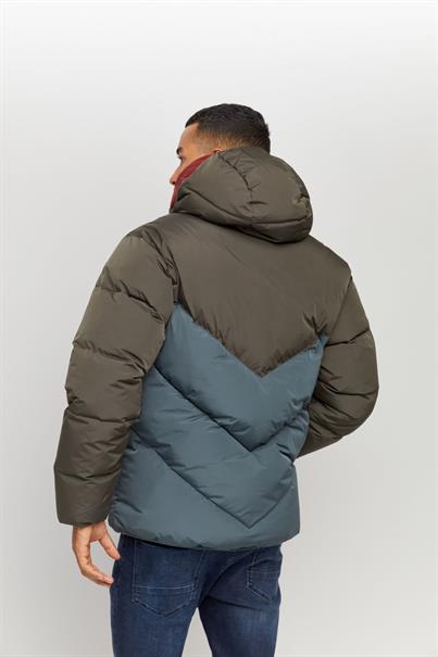 Duns Puffer Jacket black-black olive