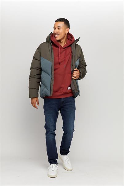 DUNS PUFFER - Winterjacke black-black olive