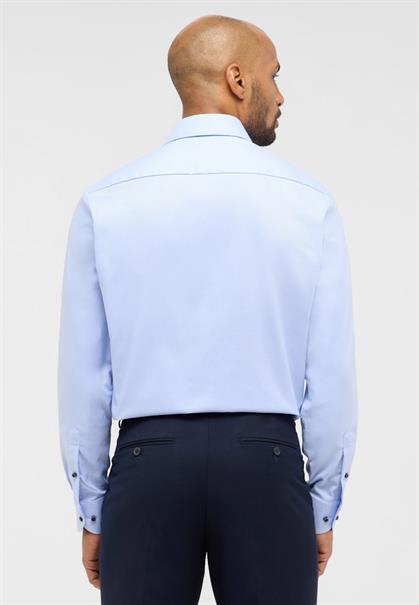 Dynamic Cotton Dobbydesign Langarm hellblau