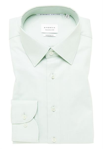 Dynamic Cotton Dobbydesign Langarm pistazie