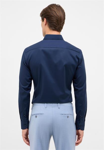 Dynamic Cotton Popeline Langarm navy