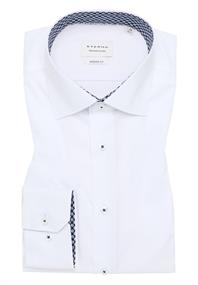 Dynamic Cotton Popeline Langarm weiß