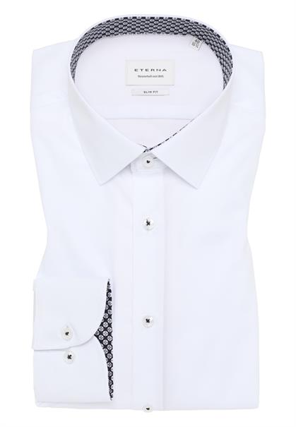 Dynamic Cotton Popeline Langarm weiß