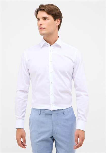 Dynamic Cotton Popeline Langarm weiß