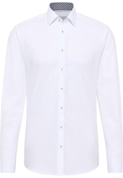 Dynamic Cotton Popeline Langarm weiß