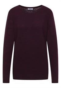 eggplant red heather melange