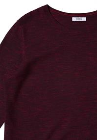 eggplant red heather melange