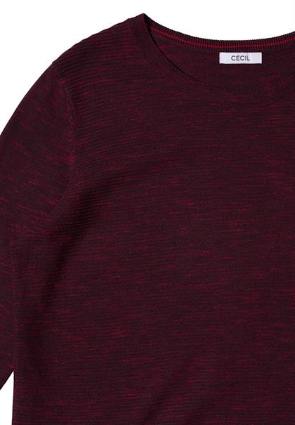 eggplant red heather melange