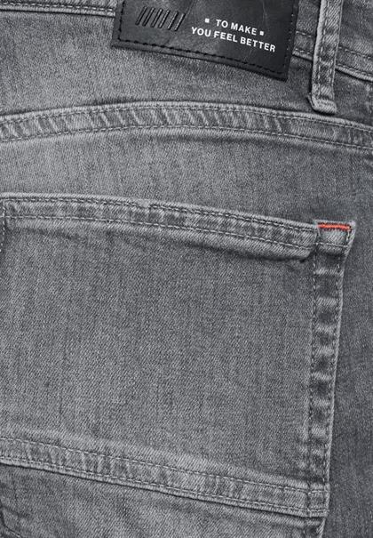 Elastische Jeans Shorts mid grey wash