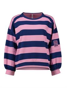 electric blue-rose stripe