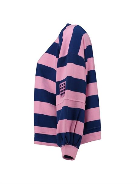 electric blue-rose stripe
