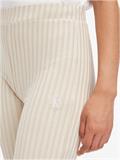 ELONGATED RIB PANTS classic beige