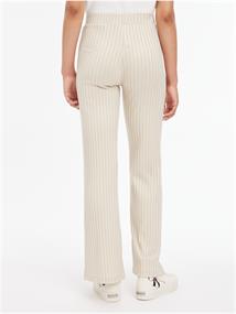 ELONGATED RIB PANTS classic beige