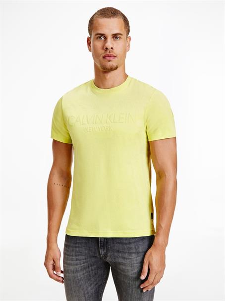 EMBOSSED LOGO T-SHIRT sunny lime