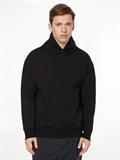 EMBOSSED RIB COMFORT HOODIE ck black