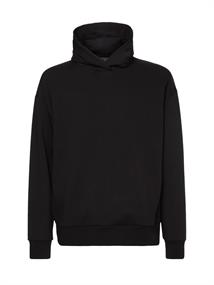 EMBOSSED RIB COMFORT HOODIE ck black