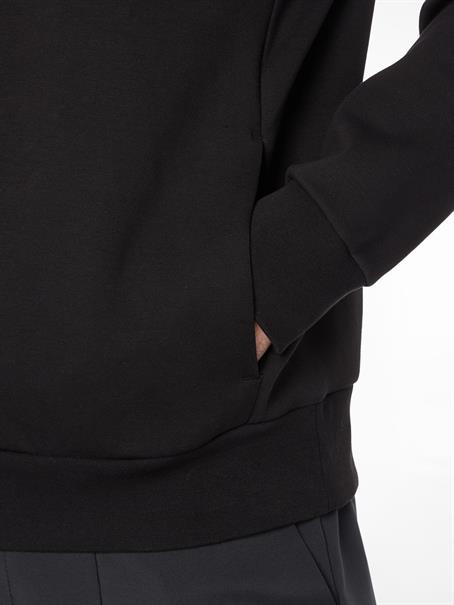 EMBOSSED RIB COMFORT HOODIE ck black