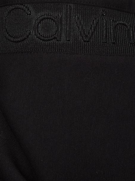 EMBOSSED RIB COMFORT HOODIE ck black