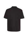 EMBOSSED RIB COMFORT POLO ck black