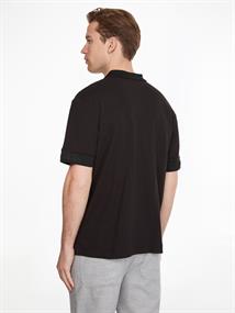 EMBOSSED RIB COMFORT POLO ck black