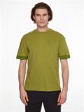 EMBOSSED RIB COMFORT T-SHIRT reptile green