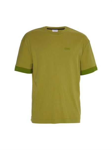 EMBOSSED RIB COMFORT T-SHIRT reptile green