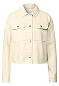 Embroidery Twill-Jacke velvet cream
