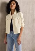 Embroidery Twill-Jacke velvet cream
