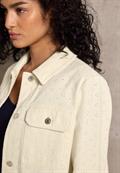 Embroidery Twill-Jacke velvet cream
