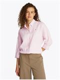 ESS LINEN LOOSE 3-4 SLEEVE SHIRT foggy pink stp