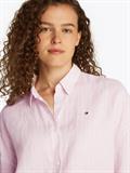 ESS LINEN LOOSE 3-4 SLEEVE SHIRT foggy pink stp