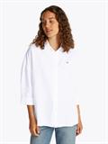 ESS LINEN LOOSE 3-4 SLEEVE SHIRT th optic white