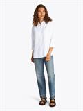 ESS LINEN LOOSE 3-4 SLEEVE SHIRT th optic white