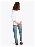 ESS LINEN LOOSE 3-4 SLEEVE SHIRT th optic white