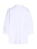 ESS LINEN LOOSE 3-4 SLEEVE SHIRT th optic white